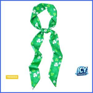 Polyester Skinny Scarf, Multi-Use Neck Tie Hairband Purse Accessory